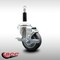 Service Caster 3.5'' SS Thermoplastic Rubber Swivel 7/8'' Expanding Stem Caster with Brake SCC-SSEX20S3514-TPRB-TLB-78 - alternate 4